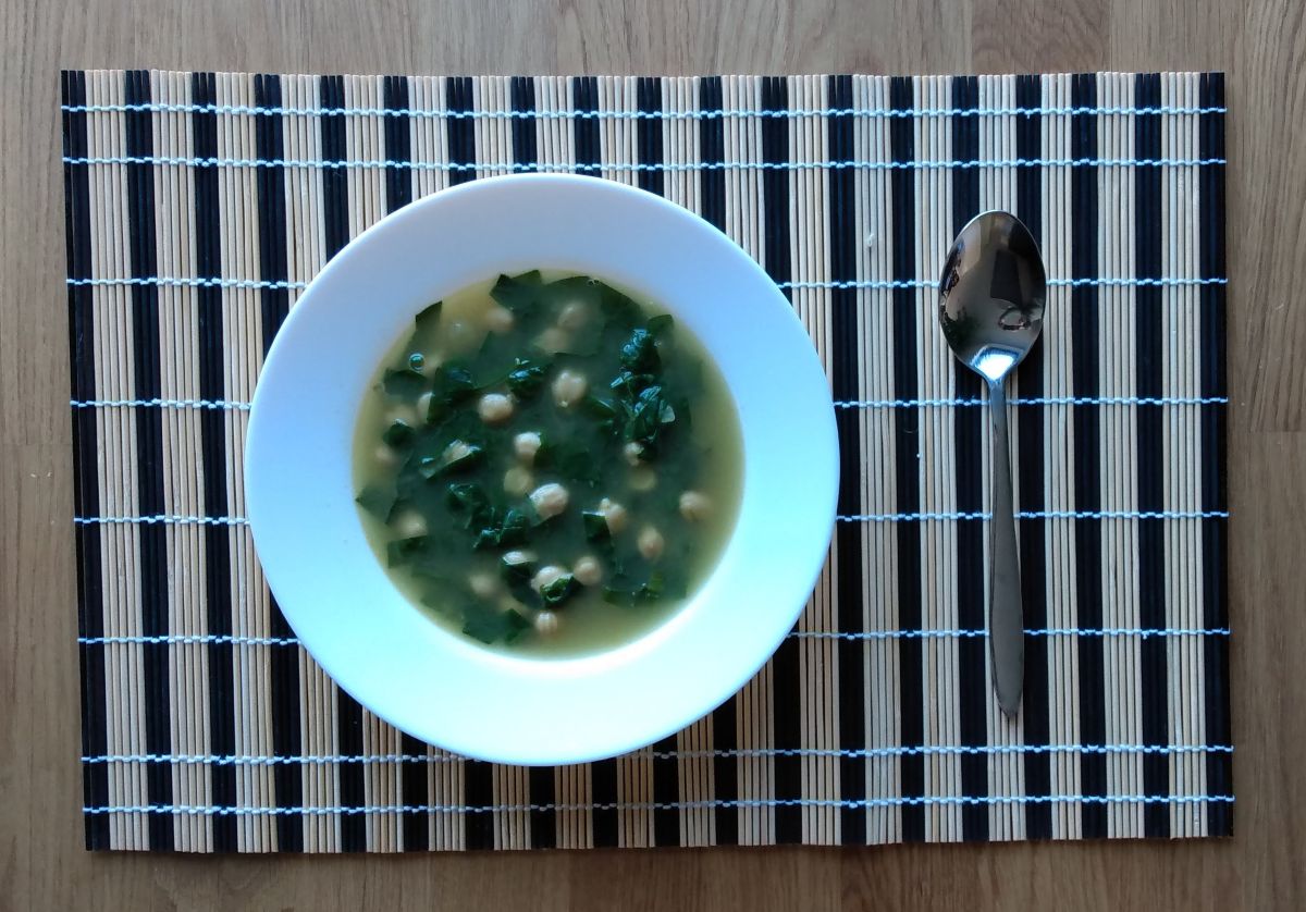 Cícerovo - špenátová polievka